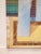 1990s Postmodern Minimalist Painting of House by Jacques Lamy With Tartan Fabric For Sale - Image 5 of 9