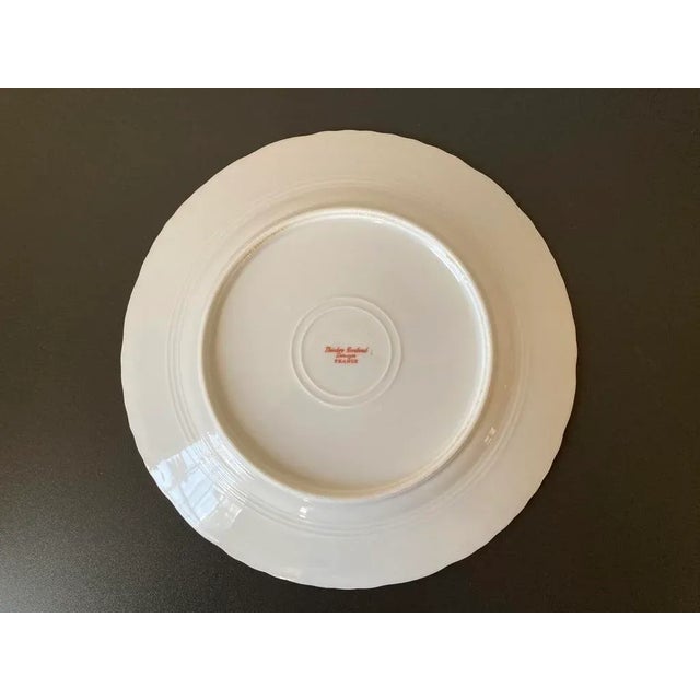 Theodore Haviland Early 20th Century Antique French Gold and Green Limoges Porcelain Plate by Haviland For Sale - Image 4 of 12