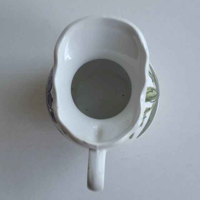 Traditional Early 20th Century Hand-Painted Japan Creamer For Sale - Image 3 of 7