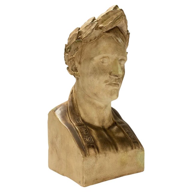 Large Plaster Bust of Napoleon For Sale - Image 11 of 11