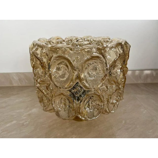 Goldenrod Mid-Century Modern Flush Mount by Helena Tynell for Limburg, Germany, 1960s For Sale - Image 8 of 10