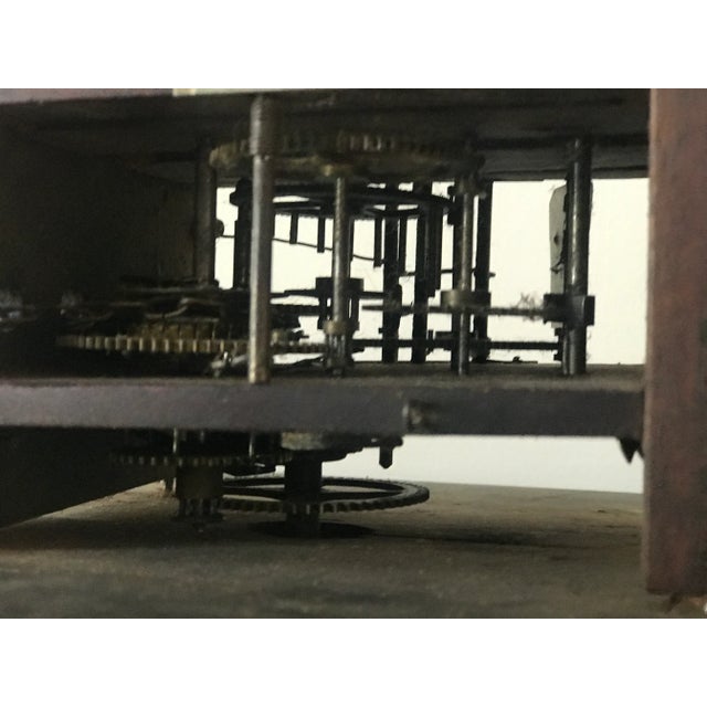 Antique Biedermeier Wall Clock Wood 1820 For Sale In Miami - Image 6 of 6