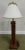 Traditional Vintage Hand Carved Rose Flower Mixed Wood Lamp For Sale - Image 3 of 13