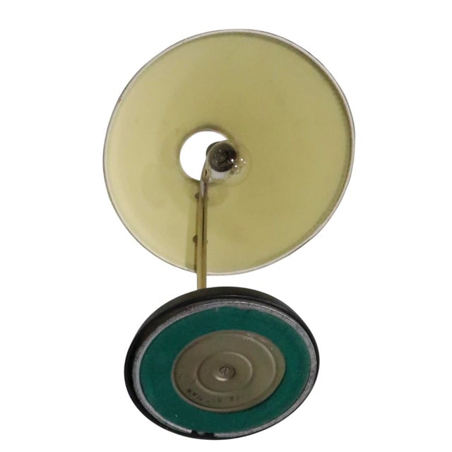 Mid-Century Modern Vintage Black and Chrome Desk Reading Bedside Lamp Made in Europe For Sale - Image 3 of 17