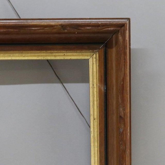 Victorian Oversized Pair of Antique Victorian Ebonized & Parcel Gilt Walnut Frames C1900 For Sale - Image 3 of 11