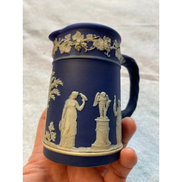 Little royal blue Wedgewood jug