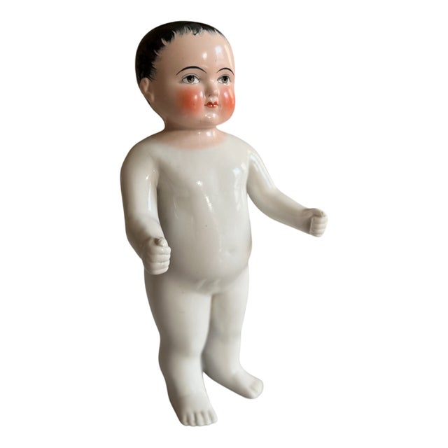 Biedermeier Porcelain Bathing Doll, Germany, 1820s For Sale