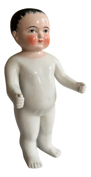 Biedermeier Porcelain Bathing Doll, Germany, 1820s