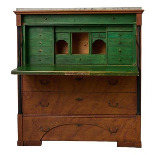 Antique Swedish Empire Country Secretary For Sale