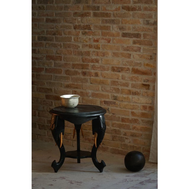 Ebonized Hardwood Side Table, 1920s For Sale - Image 10 of 13