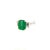 Metal Natural Emerald Sapphire Ring 6.25 14k White Gold 3.49 TCW Certified For Sale - Image 7 of 14