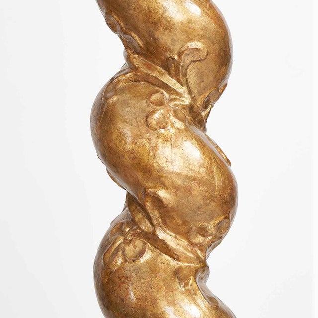 Baroque Baroque Carved and Gilded Columns, Set of 2 For Sale - Image 3 of 4