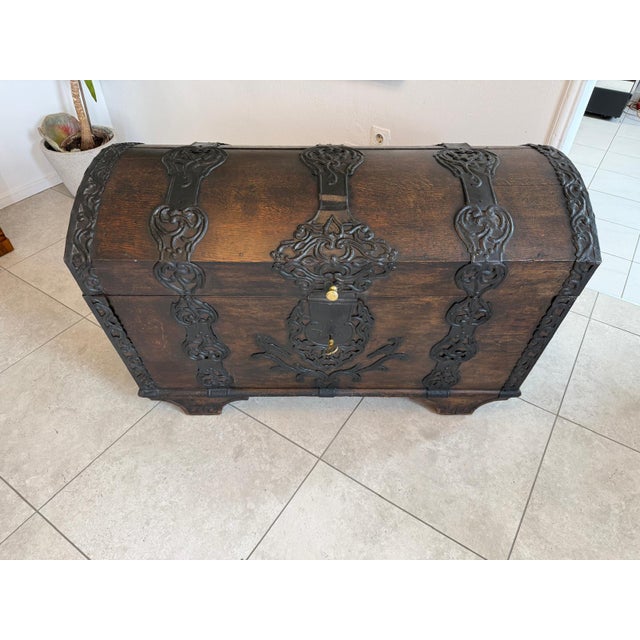 Rustic Farmhouse Baroque Chest For Sale - Image 9 of 12