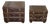 Stacked Suitcase Drinks Tables, a Pair For Sale
