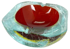 Large Murano Glass Bowl, Italy, 1970s