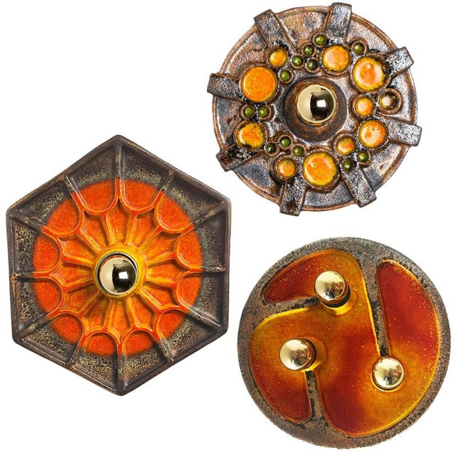 Danish Ceramic Wall Light, 1970 For Sale - Image 13 of 18