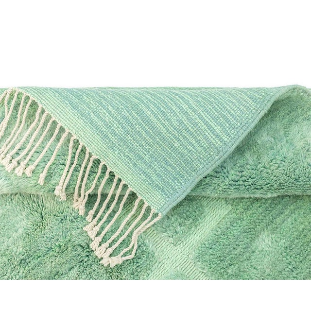 Contemporary Hand-Knotted Wool Rug by Azele Studio For Sale - Image 3 of 11