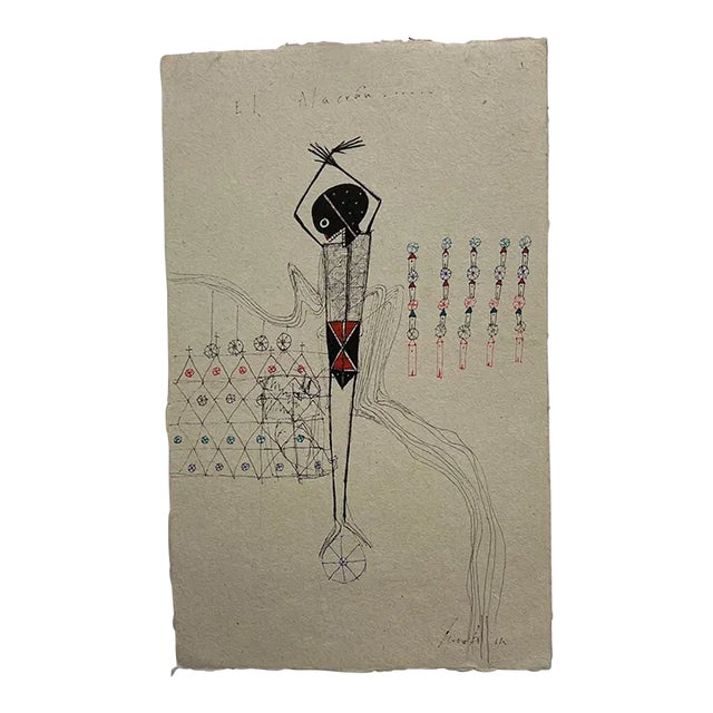 2011 Original Modern Art From Oaxaca Ink Drawing Mexico For Sale