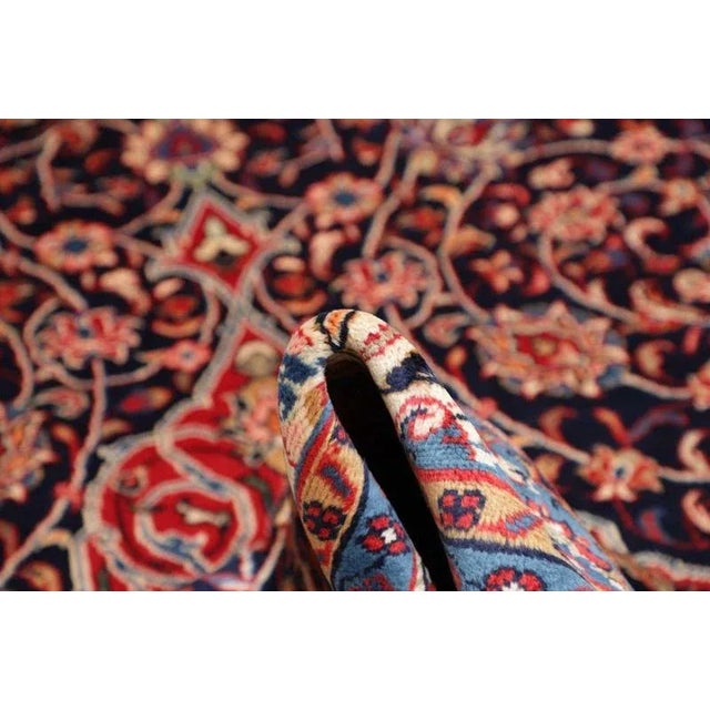 Middle Eastern Hand-Knotted Sarough Farahan Rug For Sale - Image 9 of 11