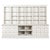 Farmhouse 19th Century Large White Display Cabinet Bookcase Apothecary With 24 Drawers and Adjustable Shelves For Sale - Image 3 of 12