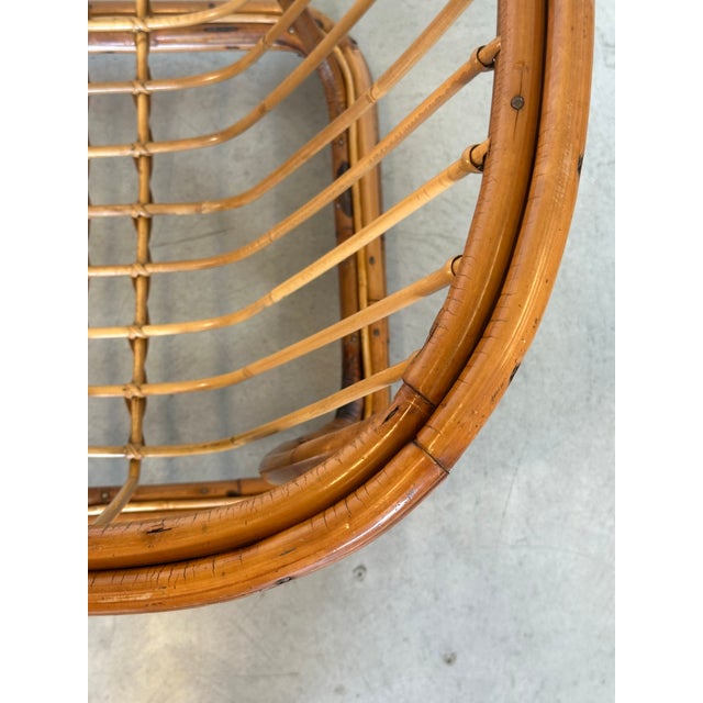 Rattan and Bamboo Armchairs, 1970s, Set of 2 For Sale - Image 9 of 15