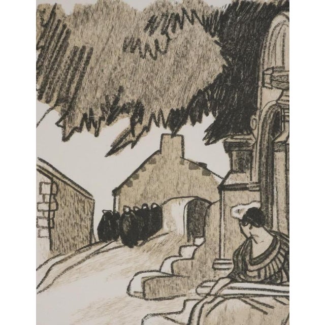 Mathurin Meheut, Rest After the Ceremony, 1937, Engraving For Sale - Image 4 of 8
