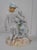 French 1930s Large Romantic French Bisque Porcelain Figurine For Sale - Image 3 of 7