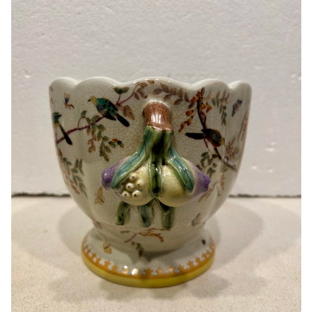 Porcelain Cache Pot For Sale - Image 4 of 5