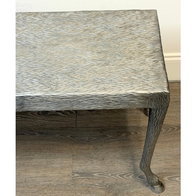 Sculptural Zoomorphic Cast Zinc Alloy Coffee Table Manner of John Dickinson For Sale - Image 12 of 17
