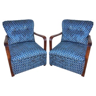 Vintage Armchairs, 1940s, Set of 2 For Sale