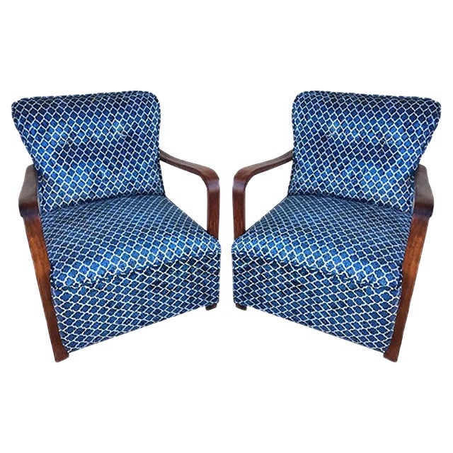 Vintage Armchairs, 1940s, Set of 2 For Sale