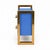 Not Yet Made - Made To Order Cornflower Blue Glass Nightstands with Brass Frames and Drawers from Justfurnituress SRL, Set of 2 For Sale - Image 5 of 10
