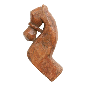 Antique Carved Wood Horse Architectural Fragment
