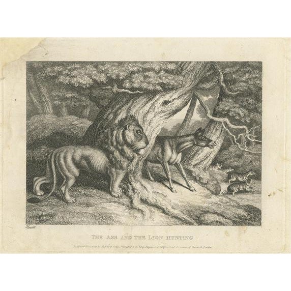 Samuel Howitt, Lion and Donkey Hunting, Print For Sale