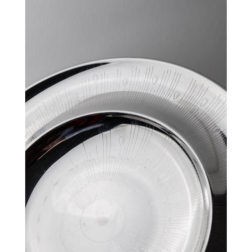 Metal Vintage Stainless Steel Bowl in Polished Metal, 1980s For Sale - Image 7 of 11