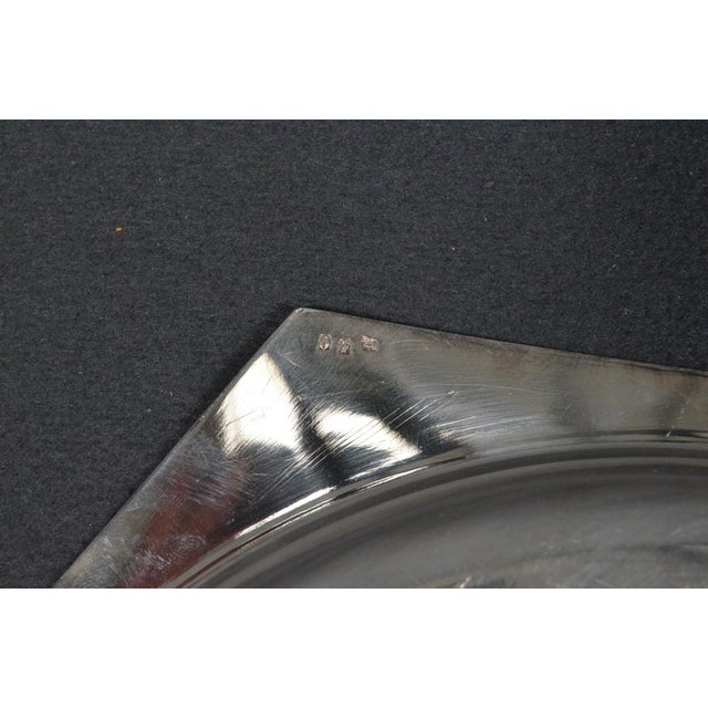Vintage French Silver-Plated Serving Platters, Assembled Set of 3 For Sale - Image 10 of 11