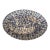 Vintage Italian Blue and White Spongeware Oval Serving Platter Made in Italy Rustic European Farmhouse For Sale