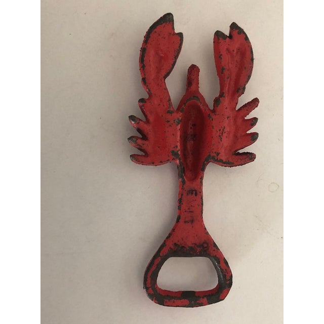 Vintage Cast Iron Red Lobster Bottle Opener For Sale - Image 9 of 9