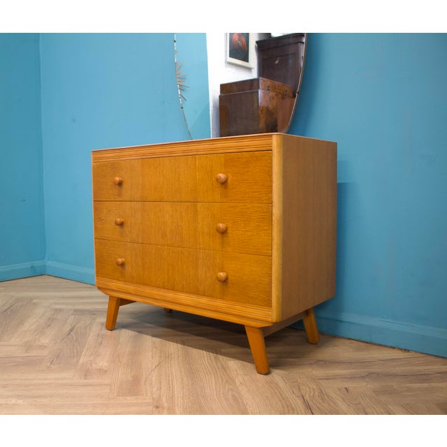 Mid-Century Modern Oak Dresser, 1950s For Sale - Image 4 of 7