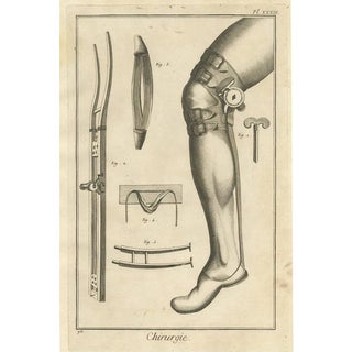 D. Diderot, Medical Print, 1760, Paper For Sale
