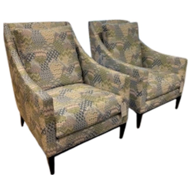 Wood Thibaut Furniture Pair of Chairs For Sale - Image 7 of 8