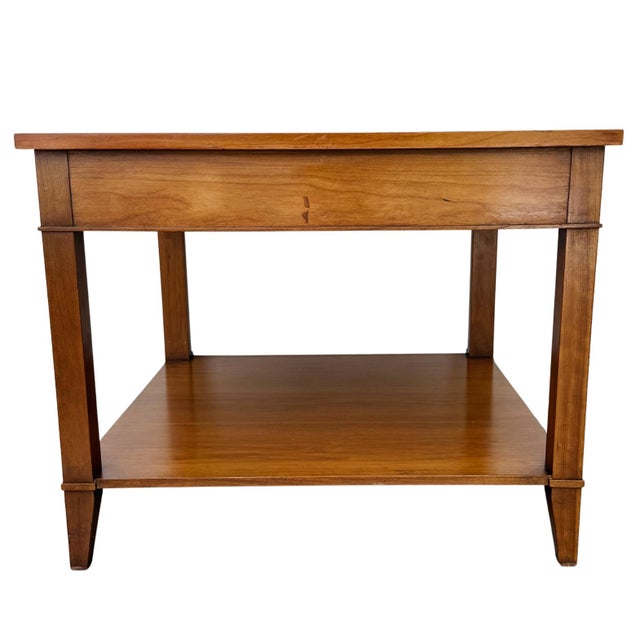 1970s Baker Furniture French Regency Cherry Side Tables - A Pair For Sale - Image 12 of 17