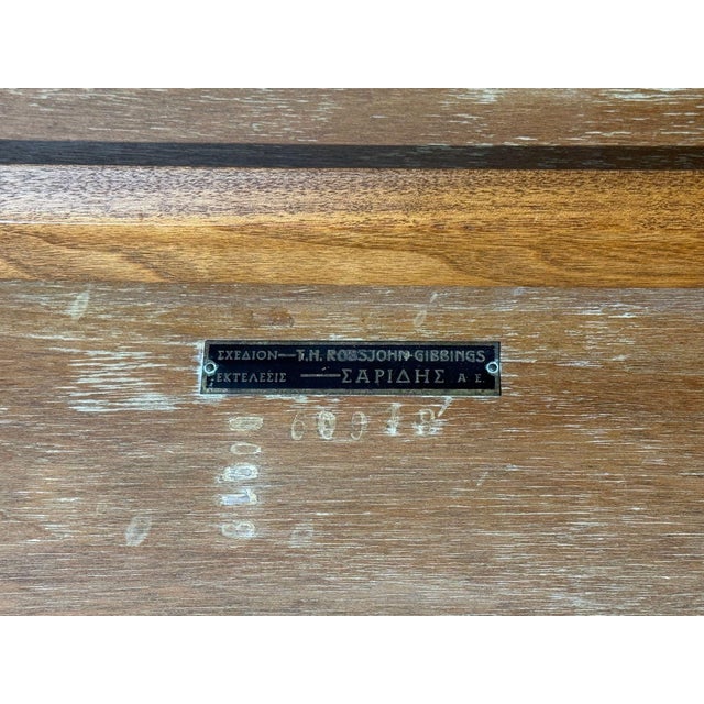 t.h. Robsjohn-Gibbings, Rare Trapeza End Table, Walnut, Greece, 1960s For Sale - Image 12 of 12
