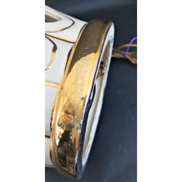 Vintage Ceramic Table Lamp 2 Light by Sunset Cosco For Sale - Image 10 of 12