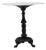 20th Century French Cast Iron Bistro Table With Marble Top Details Small Round For Sale