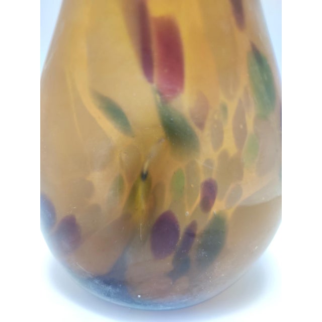 Amber Murano Glass Vase attributed to Anzolo Fuga, Italy, 1940s attributed to Anzolo Fuga For Sale - Image 11 of 18
