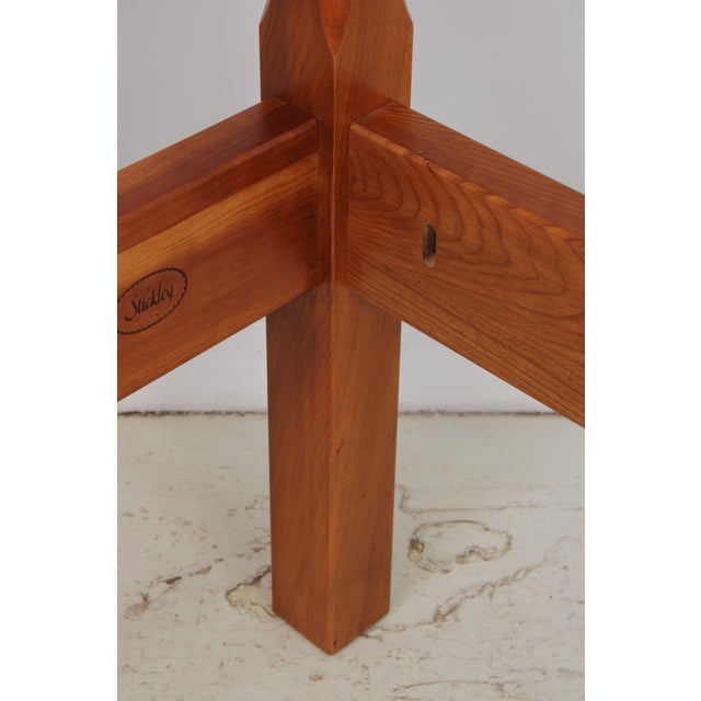 Stickley Cherry Queen Size Pencil Post Bed For Sale - Image 12 of 15