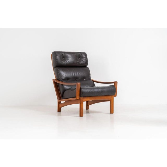 Wonderful easy chair by Glostrup (Denmark, 1960s). A beautifully designed easy chair that exemplifies Scandinavian...