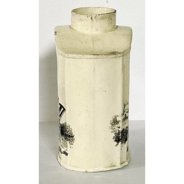 18th C. English Transfer Ware Tea Caddy For Sale - Image 4 of 8