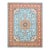 Antique Persian Tabriz Emad Wool 10x13 Light Blue & Red Handmade Area Rug #9902217 For Sale